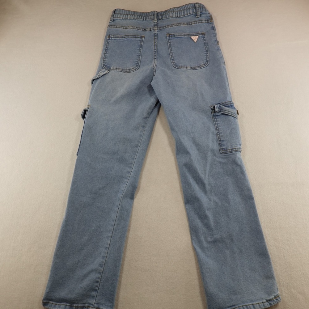 Celebrity Ace Jeans Size 7/28 Blue 90s Skater Cargo Pockets Y2K Grunge - Picture 11 of 14